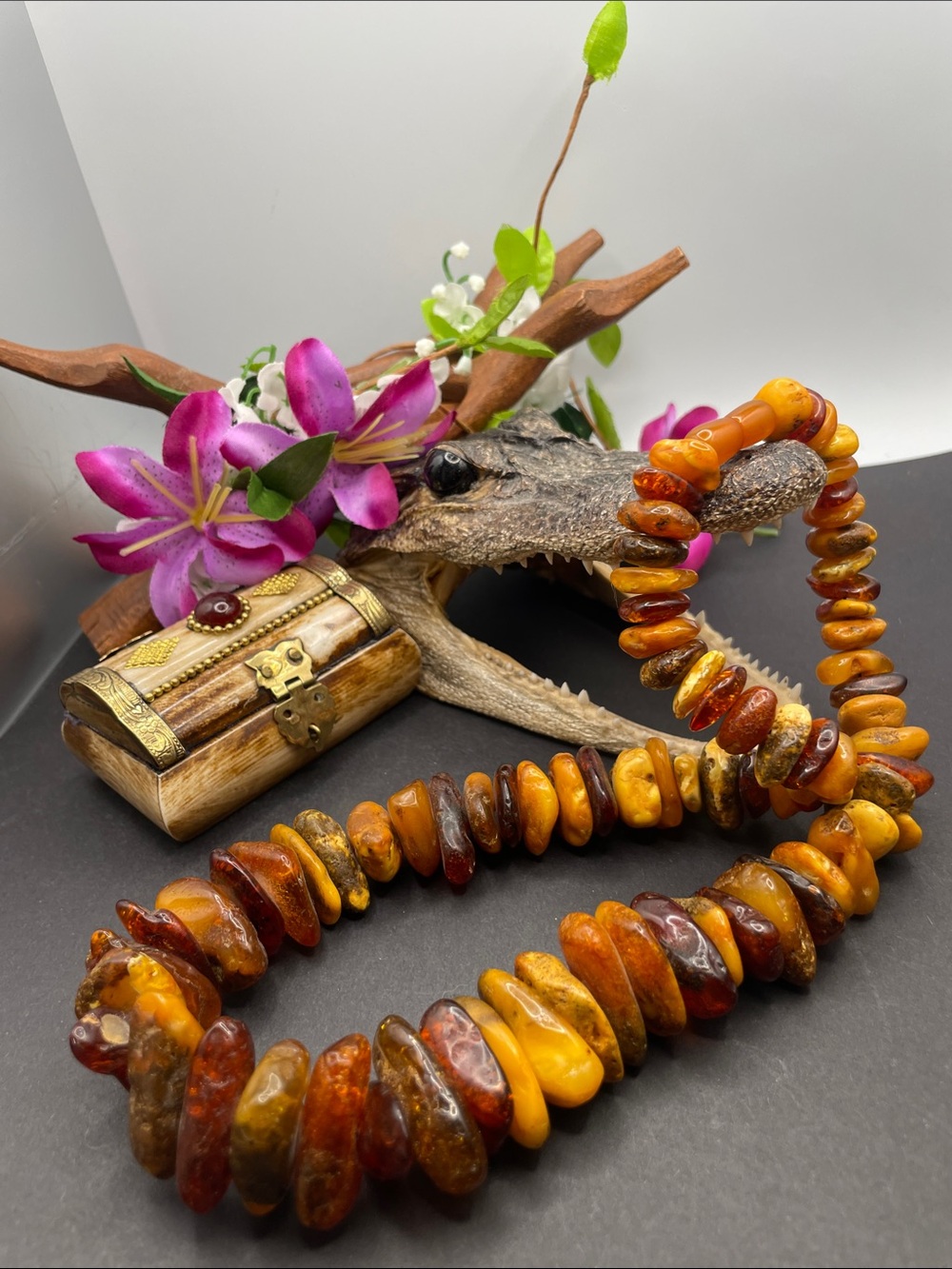 Baltic Amber Necklace 96 grams vintage D41